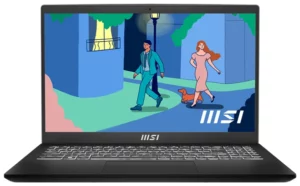 Ноутбук MSI Modern 15 B12M-215XRU черный 1