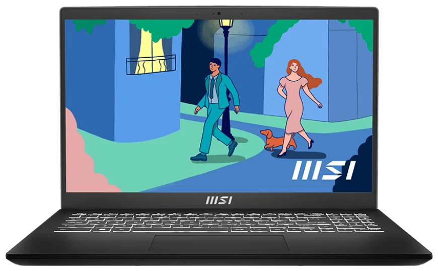 Ноутбук MSI Modern 15 B12M-215XRU черный 1 Ноутбук MSI Modern 15 B12M-215XRU черный 1
