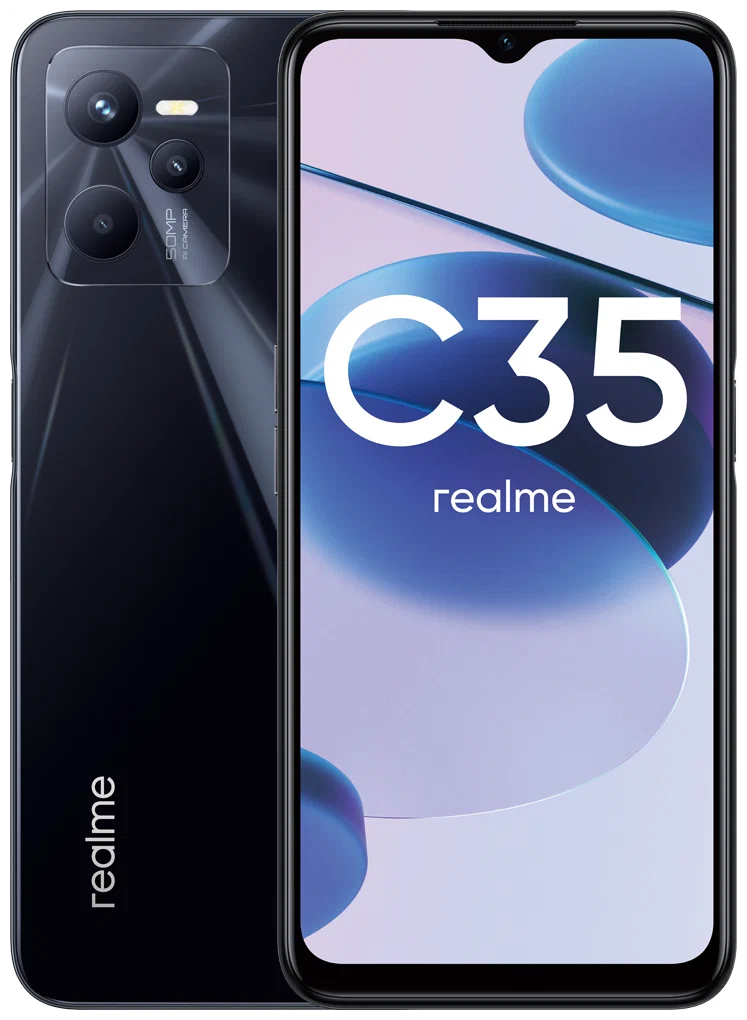 Смартфон realme C35 4/64 ГБ Черный 1 Смартфон realme C35 4/64 ГБ Черный 1