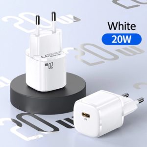 СЗУ USAMS US-CC124 T36 USB-C QC3.0+PD 20W white 1