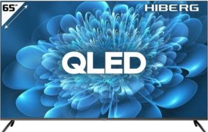 Телевизор Hiberg,QLED 65", 4K, Яндекс ТВ, черный 1