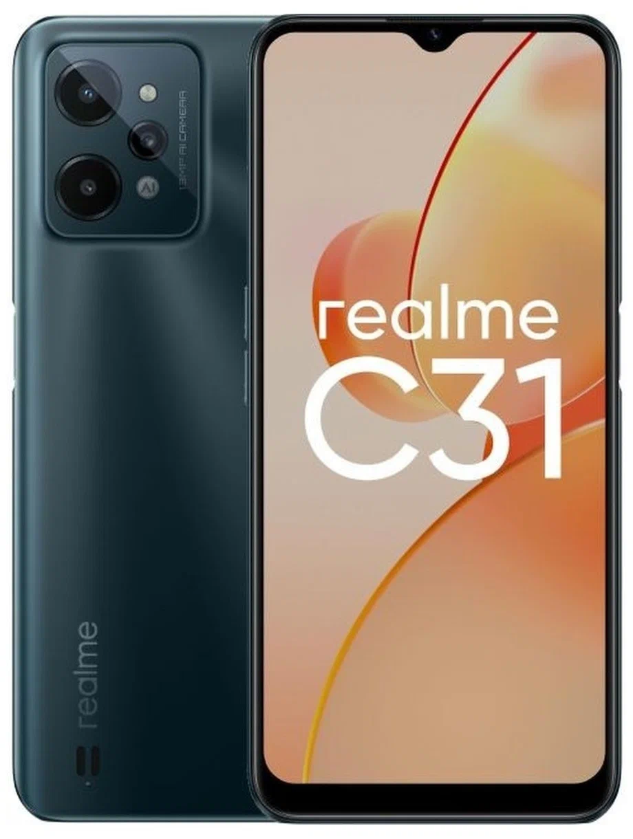 Смартфон Realme C31 3/32 ГБ Темно Зелёный 1 Смартфон Realme C31 3/32 ГБ Темно Зелёный 1