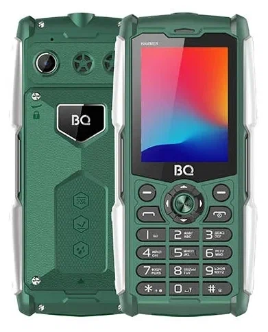 Мобильный телефон BQ 2449 Hammer Green 1 Мобильный телефон BQ 2449 Hammer Green 1