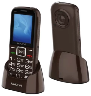 Мобильный телефон Maxvi B21ds Brown 1