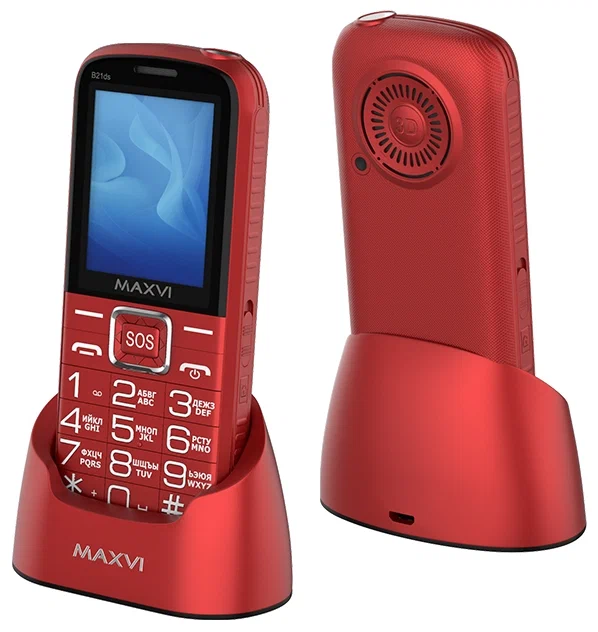 Мобильный телефон Maxvi B21ds Red 1 Мобильный телефон Maxvi B21ds Red 1