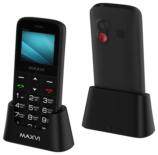 Мобильный телефон Maxvi B100ds Black 1 Мобильный телефон Maxvi B100ds Black 1