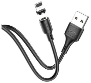 Магнитный кабель Hoco X52 Sereno, USB - Lightning, 1м, черный 1