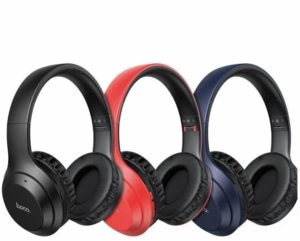 Наушники полноразмерные беспроводные HOCO W30 Fun Move BT5.0, накладная, громкость +/- (синий) 1