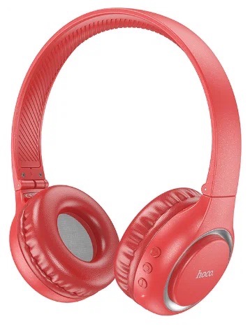 Наушники беспроводные полноразмерные Hoco W41, красные 1 Наушники беспроводные полноразмерные Hoco W41, красные 1