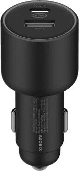 Автомобильное зарядное устройство Xiaomi 67W Car Charger (USB-A + Type-C), черный 1