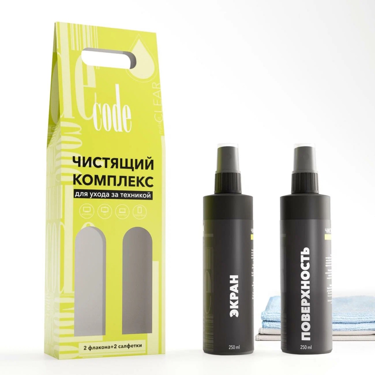 Чистящий комплект для ухода за техникой CODE CC-507 1 Чистящий комплект для ухода за техникой CODE CC-507 1
