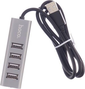Хаб USB Hoco HB1 4USB 2.0 ports charging and data transfer support 80cm cable 1