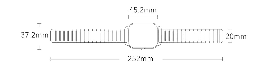 Haylou RS4 Plus размеры