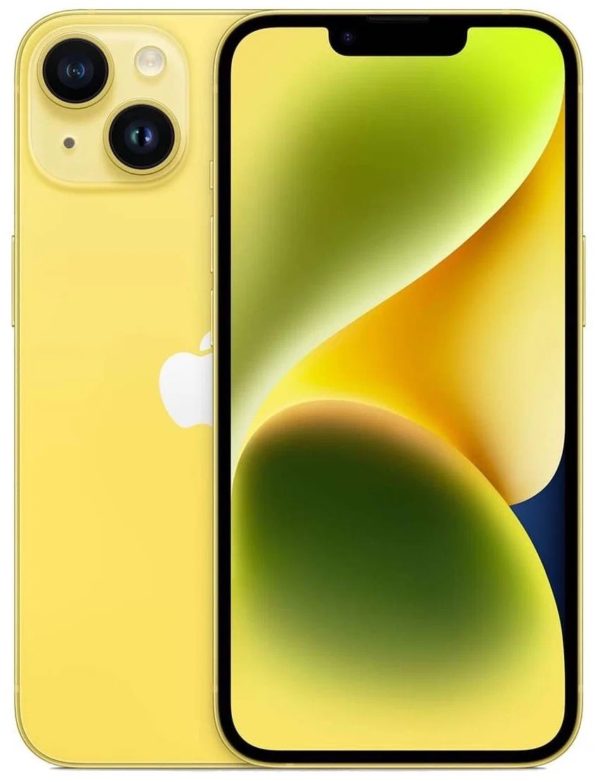 Apple iPhone 14 128 ГБ, Dual: nano SIM + eSIM, желтый 1