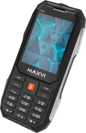 Телефон MAXVI T101, 2 micro SIM, черный 1