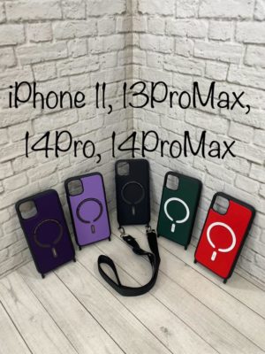 Чехол на iPhone 14 Pro Max Матовый  Kruche Reliable MagSafe сиреневый 1
