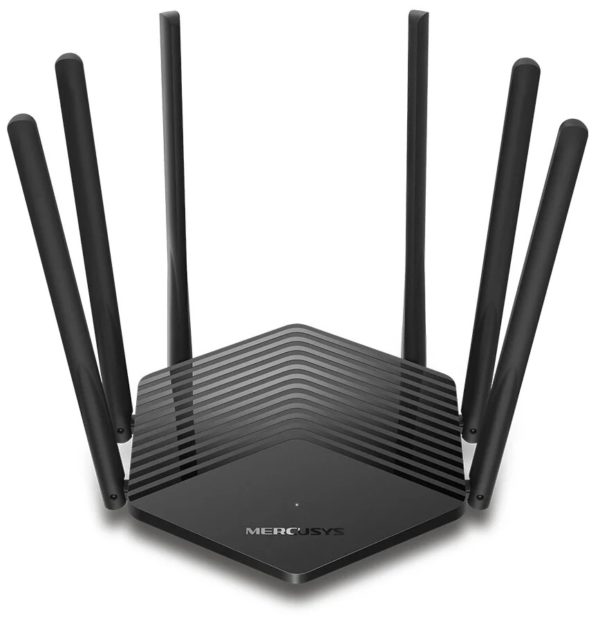 Mercusys MR50G MU-MIMO Двухдиапазонный гигабитный Wi-Fi роутер 1300 Мбит/с AC1900 6 Антенн Черный 1