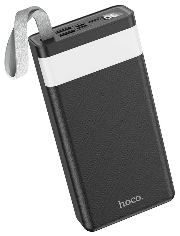 Power Bank Hoco J73 2USB 30000mAh 2A LCD+фонарик Black 1 Power Bank Hoco J73 2USB 30000mAh 2A LCD+фонарик Black 1