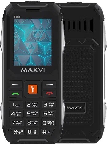 Телефон MAXVI T100, 2 SIM, черный 1 Телефон MAXVI T100, 2 SIM, черный 1