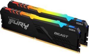 Оперативная память Kingston Fury Beast RGB KF432C16BBAK2/32 DDR4 - 2x 16ГБ 3200, DIMM, Ret 1 Оперативная память Kingston Fury Beast RGB KF432C16BBAK2/32 DDR4 - 2x 16ГБ 3200, DIMM, Ret 1