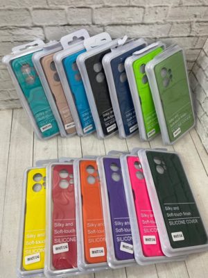 Силиконовая накладка без логотипа Silky soft-touch для Xiaomi Redmi Note 12 4G Оранжевый 1