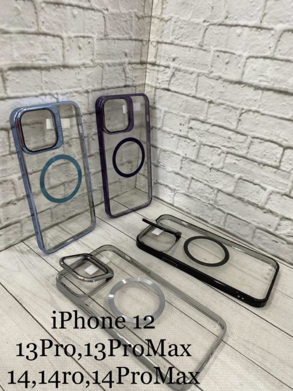 Glass чехол Luxury Case с защитой камеры для Ipone 14 Pro Max Violet 1