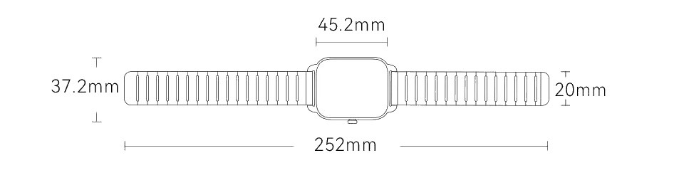 Haylou RS4 Plus размеры