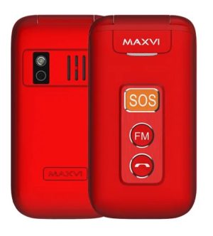 Мобильный телефон MAXVI E5, 2 SIM, красный 1