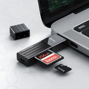 Картридер HOCO HB20 Mindful 2 in 1 USB 3.0/5Gbps, USB-A на microSD, SD (черный) 1 Картридер HOCO HB20 Mindful 2 in 1 USB 3.0/5Gbps, USB-A на microSD, SD (черный) 1
