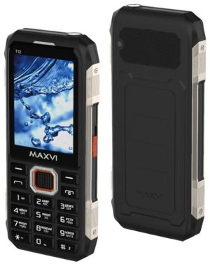 Телефон MAXVI T12, 2 SIM, черный 1
