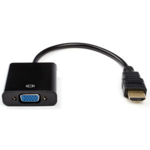 Конвертер HDMI-1.4 (папа) - D-SUB/VGA (мама), кабель 10 см, ATCOM AT101
