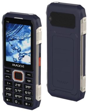 Телефон MAXVI T12, 2 SIM, синий 1