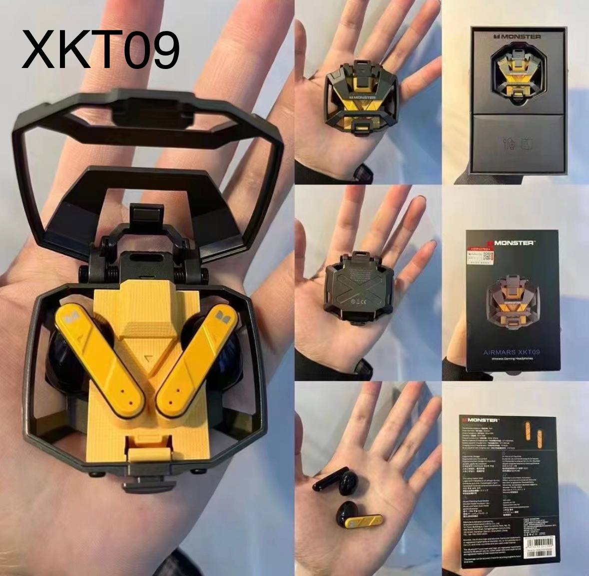 Наушники MONSTER TWS XKT09 yellow 1 Наушники MONSTER TWS XKT09 yellow 1