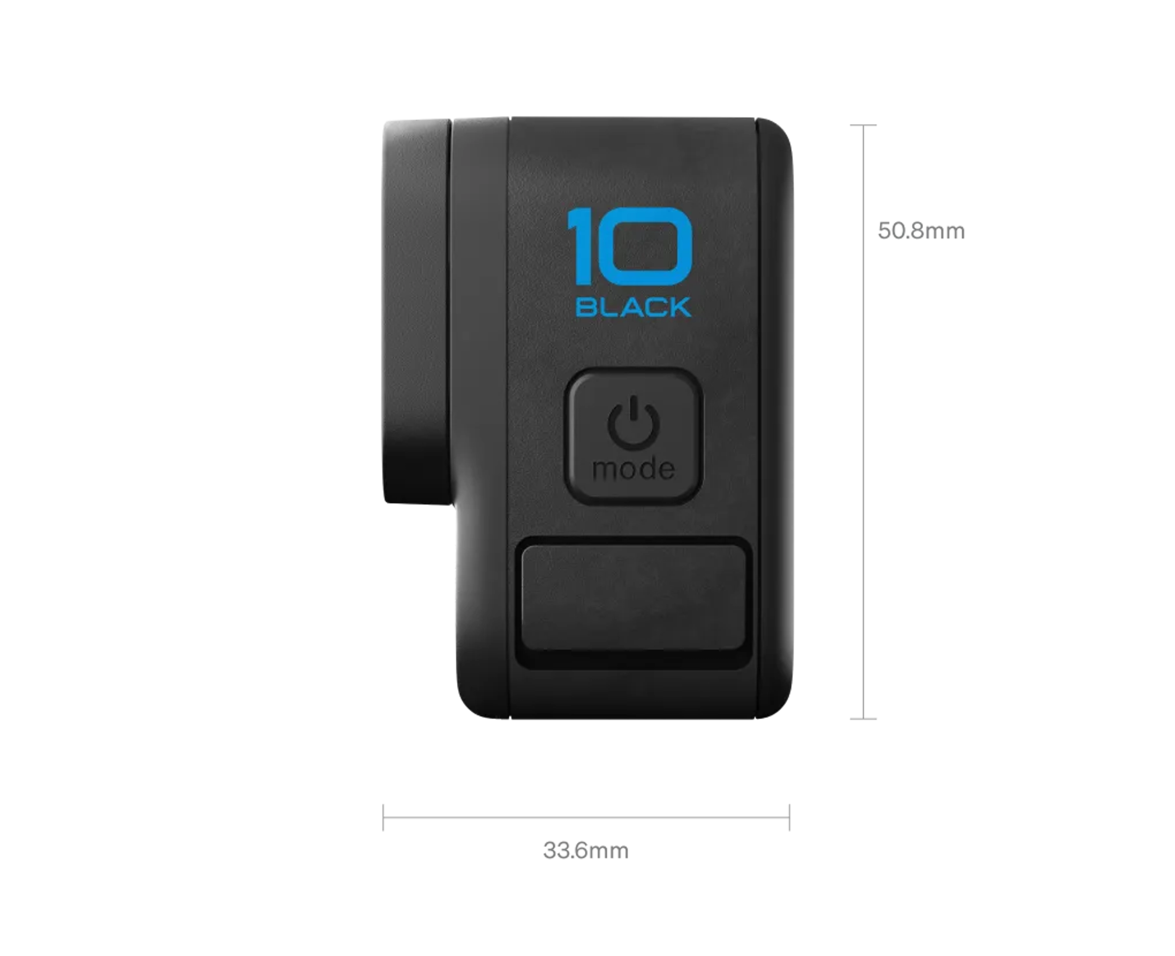 Экшн-камера GoPro HERO10 (CHDHX-101-RW), 23 МП, 5120x2880, 1720 мА·ч, black 24 HERO10, вид с правой стороны