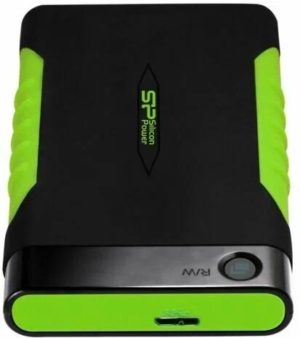 Внешний диск HDD 2.5' Silicon Power SP020TBPHDA15S3K 1TB Armor A15 USB 3.1 черный/зеленый 1