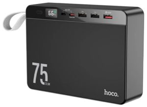 Внешний аккумулятор повербанк Hoco J94 на 75000 mAh. 22.5W QC3.0 PD20W Черный 1