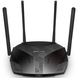 Роутер Mercusys MR80X AX3000 10/100/1000BASE-TX черный 1