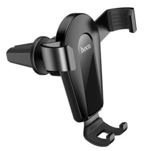 Автодержатель Hoco CA92 Gold shield air outlet gravity holder black 1