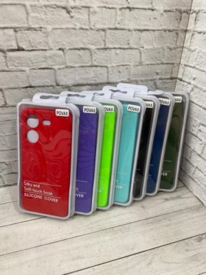 Силиконовая накладка без логотипа Silky soft-touch для Tecno POVA 5 ярко-розовый 1