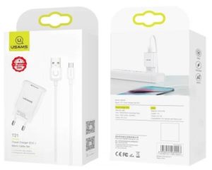 СЗУ USAMS T21-T18 2.1А Micro white 1