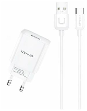 СЗУ USAMS T21-T18 2.1А Type-C white 1