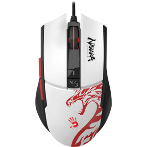 Мышь A4Tech Bloody L65 Max белый/рисунок оптическая (12000dpi) USB (6but) 1