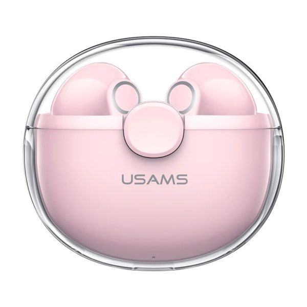 Наушники Bluetooth USAMS-BU12 TWS Earbuds BT5.1 pink 1