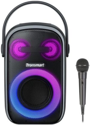 Портативная акустическая система с караоке Tronsmart Halo 110 черный / Микрофон в комплекте 1