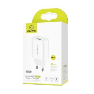 СЗУ USAMS US-CC083 T22 USB QC3.0 white 1