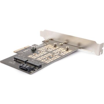 Адаптер AgeStar AS-MC02 PCI-E для M.2 SATA SSD+M.2 NVME SSD Card 1 Адаптер AgeStar AS-MC02 PCI-E для M.2 SATA SSD+M.2 NVME SSD Card 1