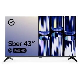 Телевизор Sber SDX 43F2122B черный 1920x1080, Full HD, 60 Гц, Wi-Fi, Smart TV, Салют ТВ 1