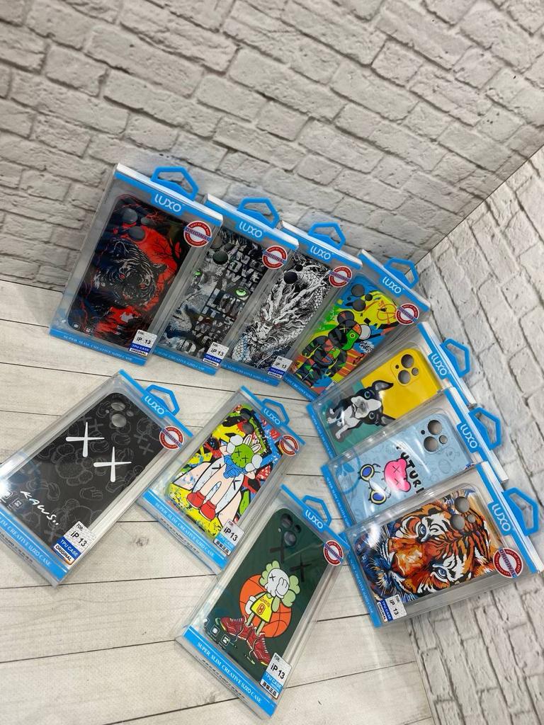 Чехол накладка Luxo Kaws MIX для iPhone 13, светится в темноте, чехол с защитой камер 1 Чехол накладка Luxo Kaws MIX для iPhone 13, светится в темноте, чехол с защитой камер 1