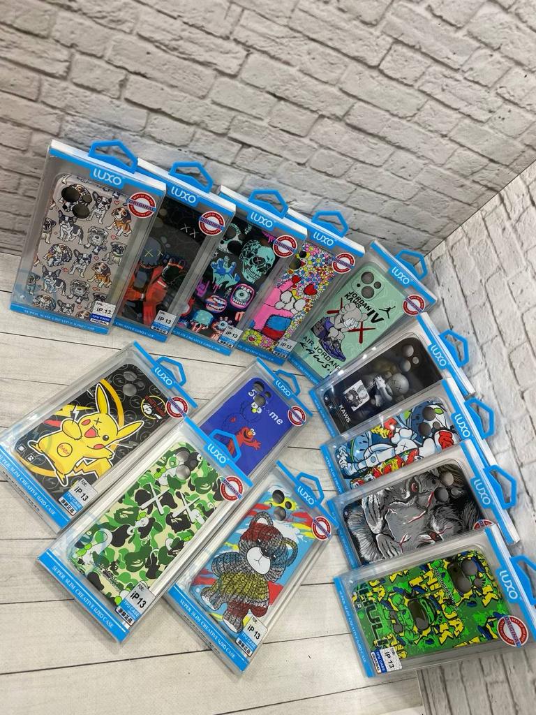 Чехол накладка Luxo Kaws MIX для iPhone 14, светится в темноте, чехол с защитой камер 1 Чехол накладка Luxo Kaws MIX для iPhone 14, светится в темноте, чехол с защитой камер 1