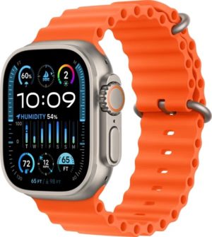 Умные часы Apple Watch Ultra 2 49 мм Titanium Case GPS + Cellular, Orange Ocean Band 1
